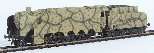 REI Models 25888SA - German Steam Locomotive BR 44 of the DRB WWII Summer Ambush Camo (SOUND)